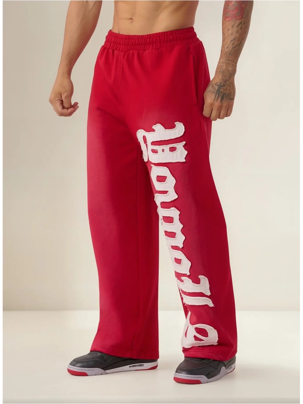 YOUNGLA 2127 Big Patch Sweats